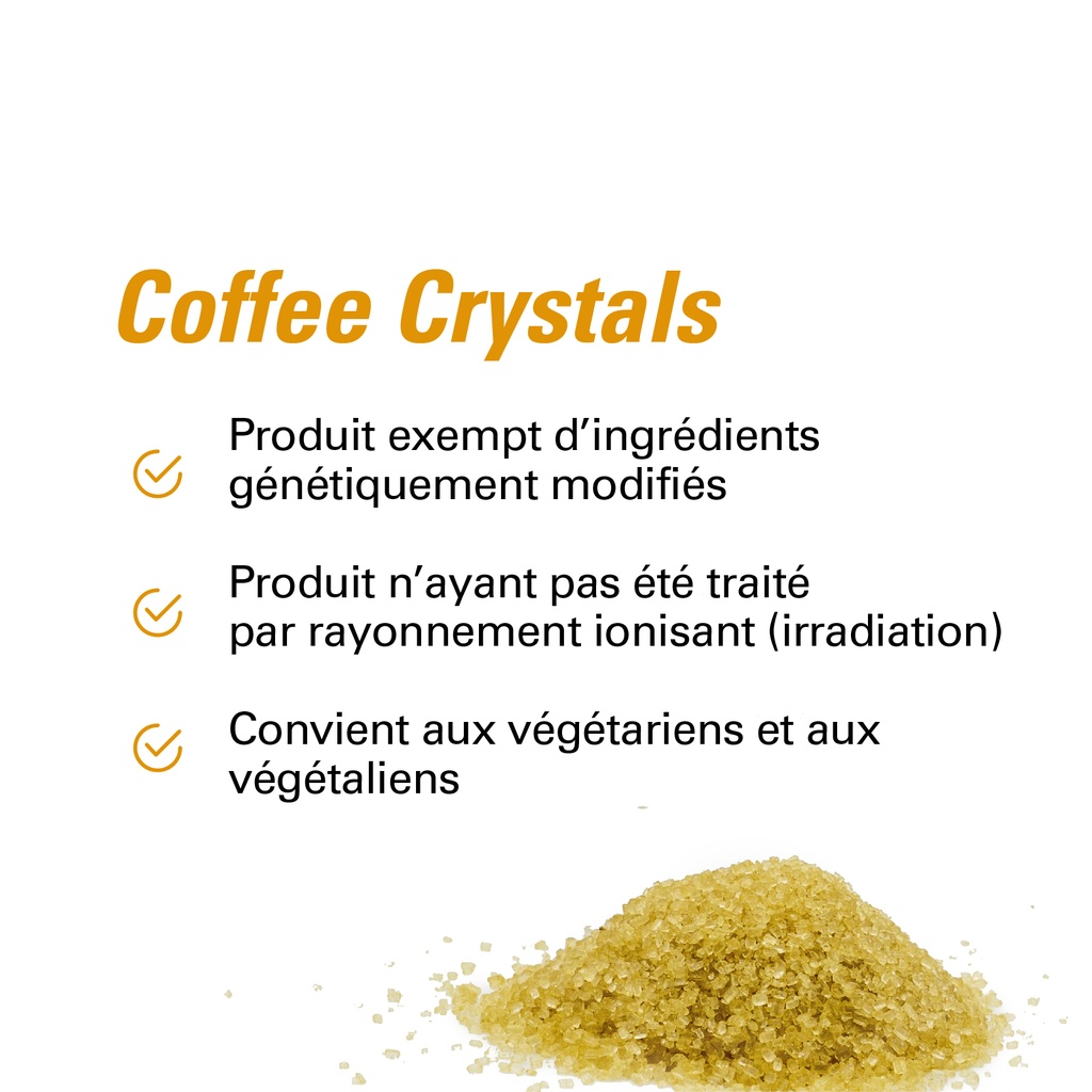 les avantages du sucre de canne coffee crystals 500g