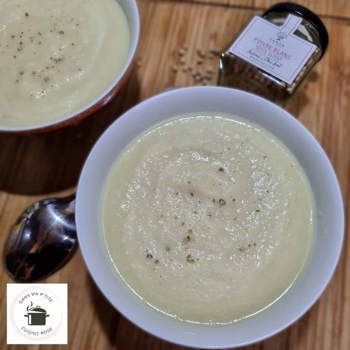 Velouté de chou-fleur et poireaux Velouté de chou-fleur et poireaux