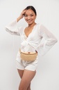 sac banane naturel sur la hanche