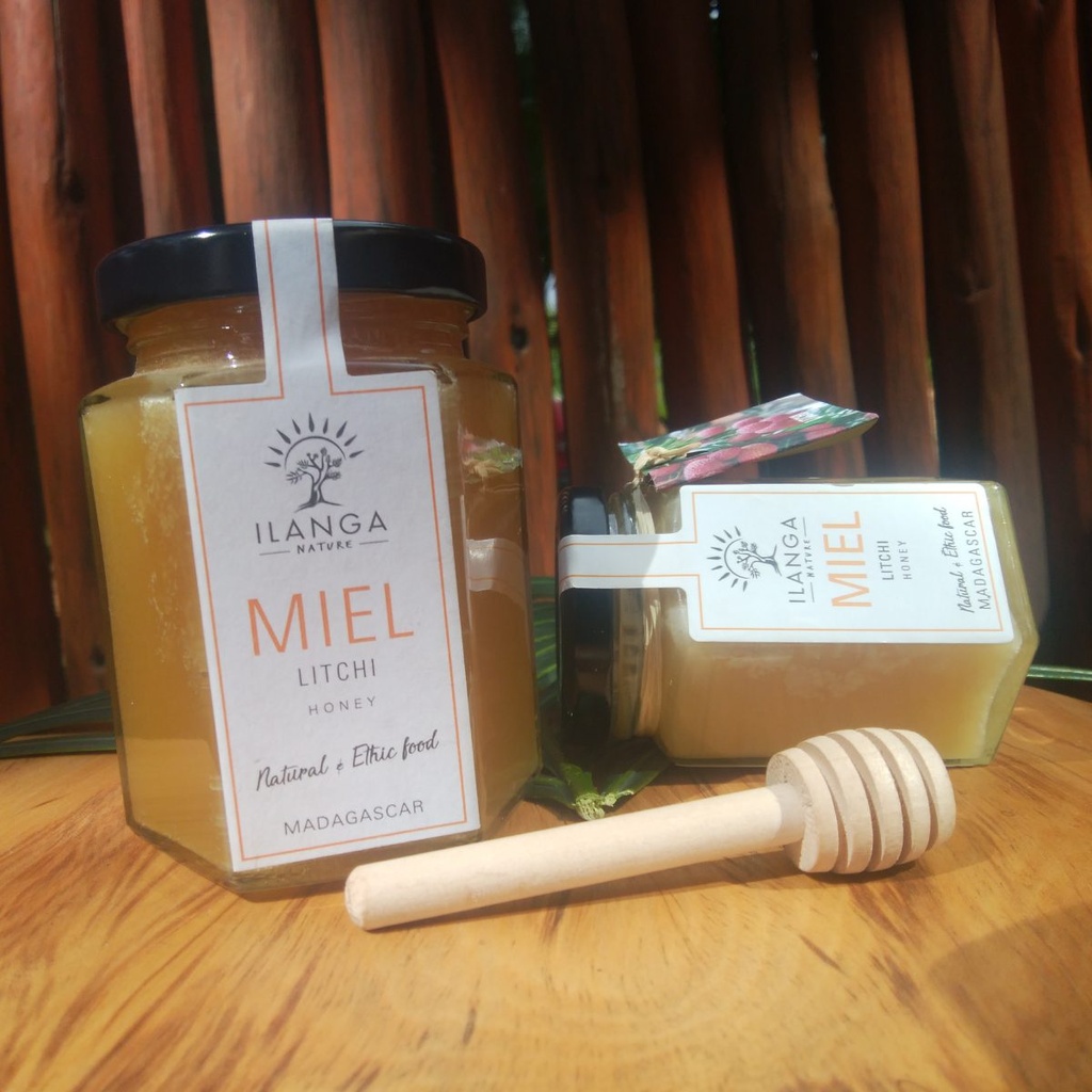 Assortiment de 2 miels & 2 Confitures - Miel de Litchi