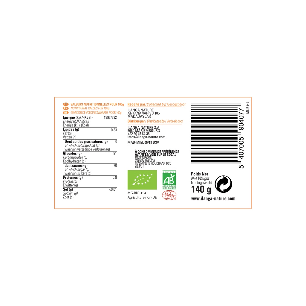 Miel de Litchi - BIO