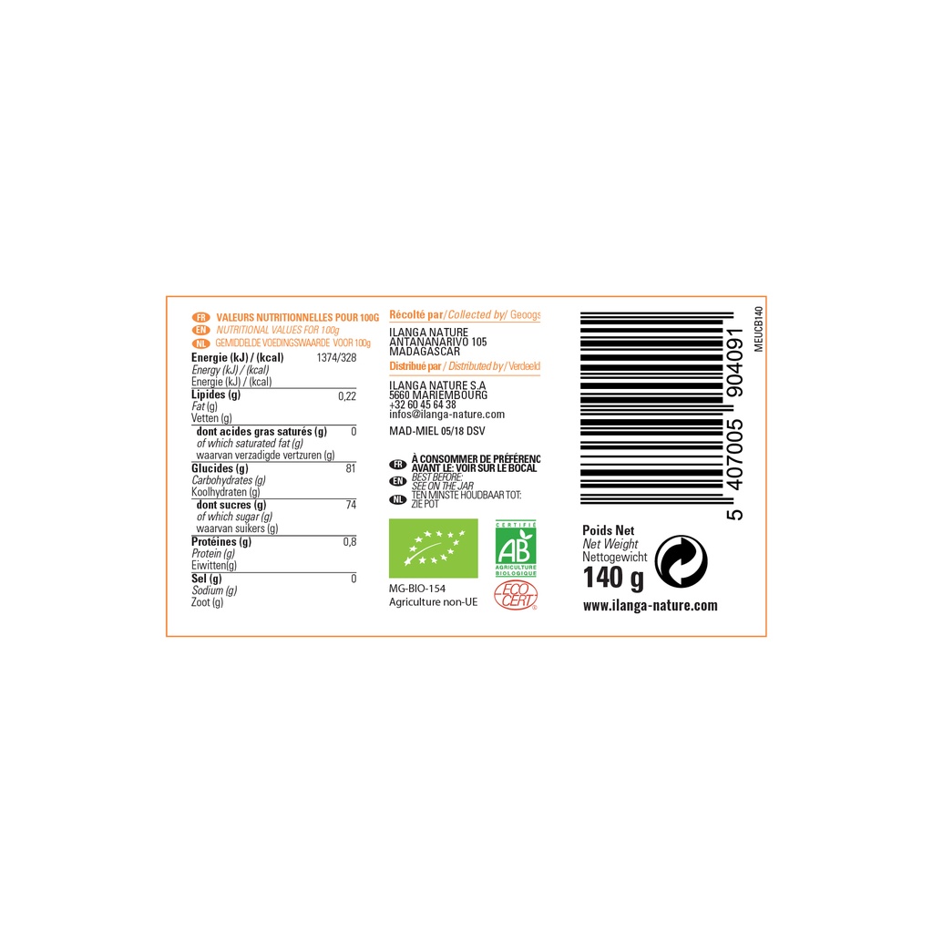 Miel d'Eucalyptus - BIO 