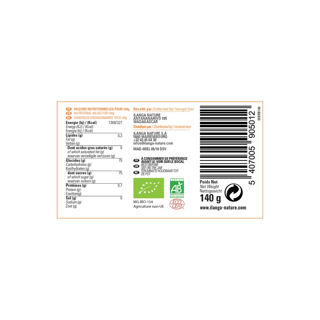Miel de Baies Roses - BIO