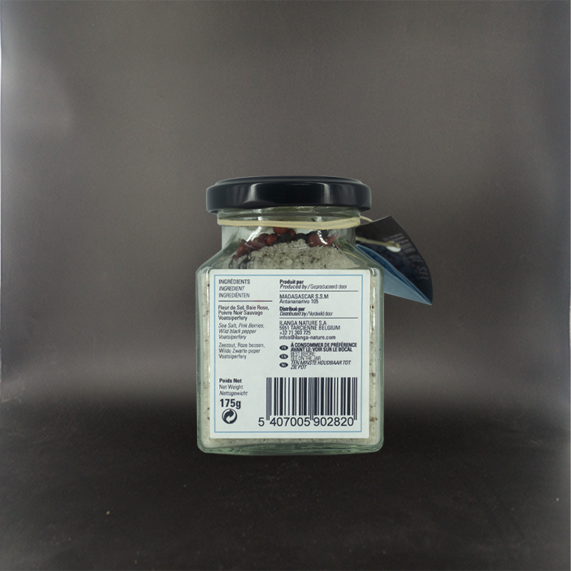 Fleur de Sel à la Baie Rose et au Poivre Sauvage 