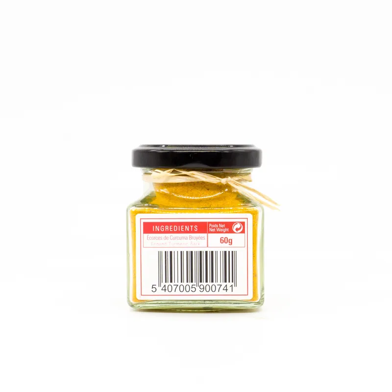 Curcuma en Poudre (60g) - dos de l'emballage