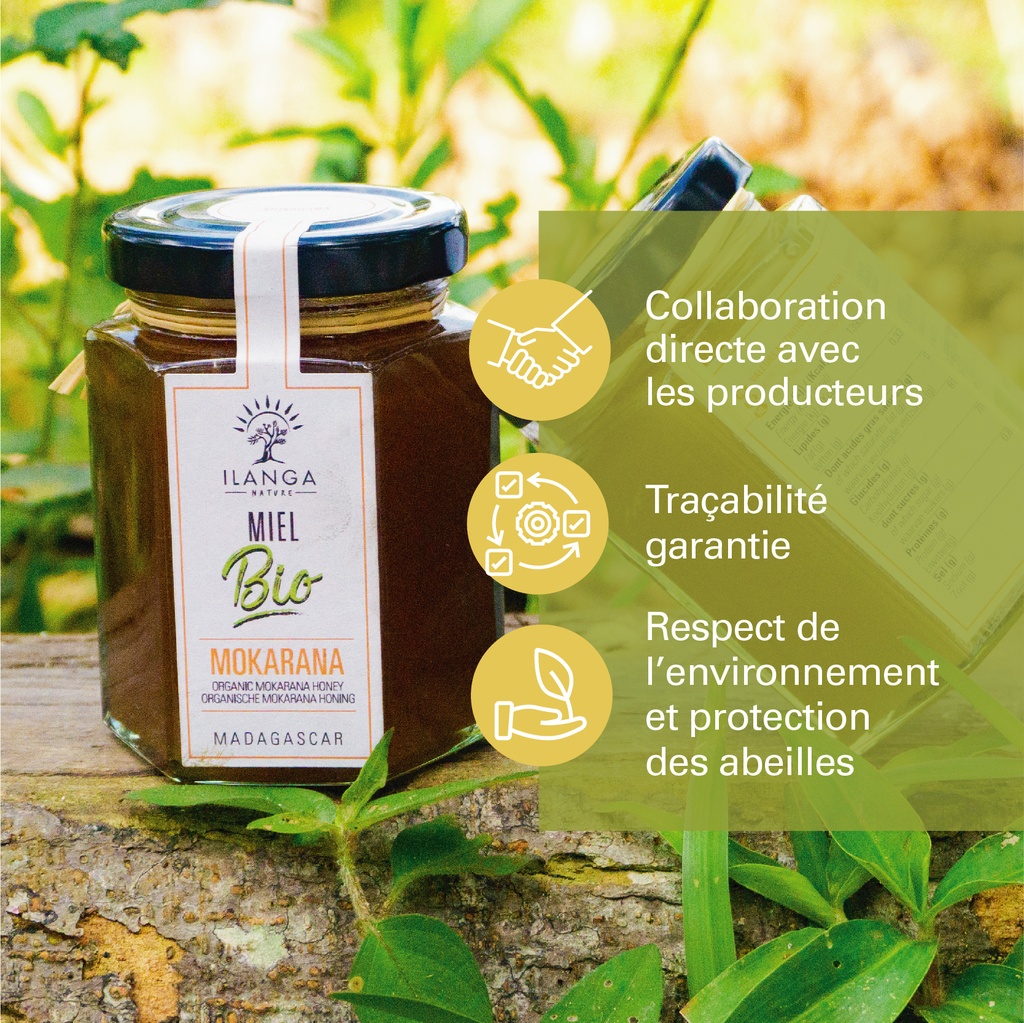 les valeurs du miel de mokarana 250g BIO