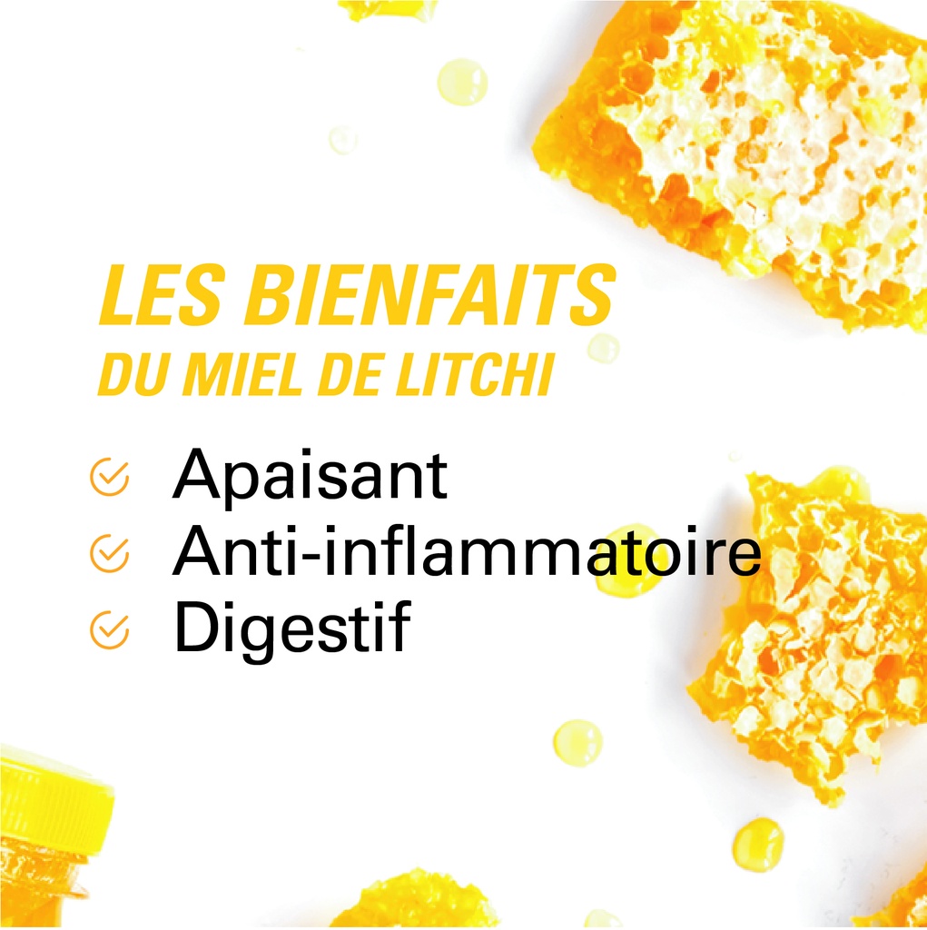 les bienfaits du miel de litchi 250g BIO