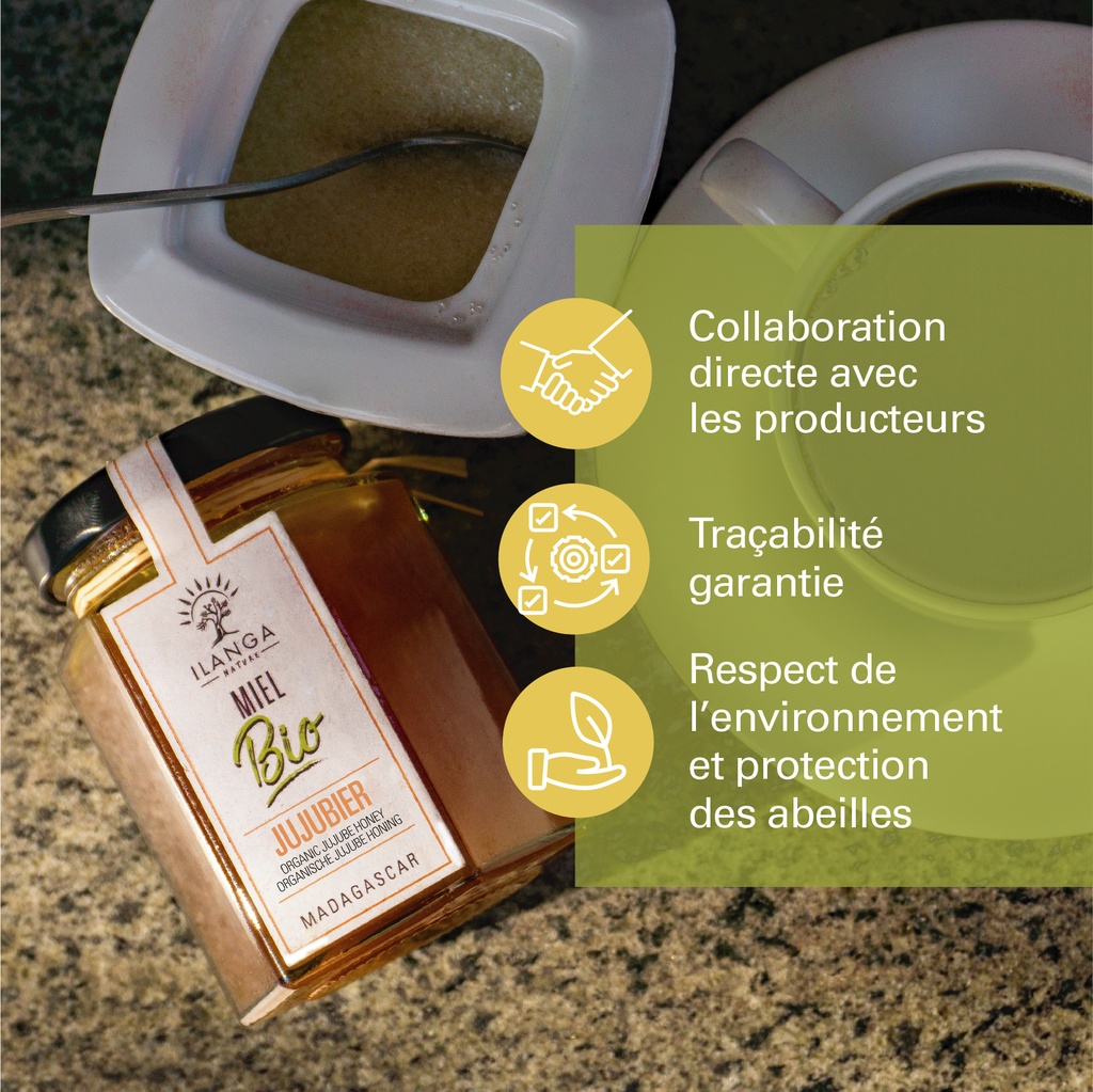 les valeurs du miel de jujubier 250g BIO