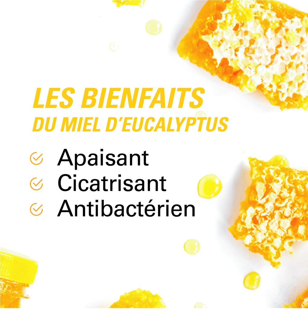 les bienfaits du miel d'eucalyptus 250g