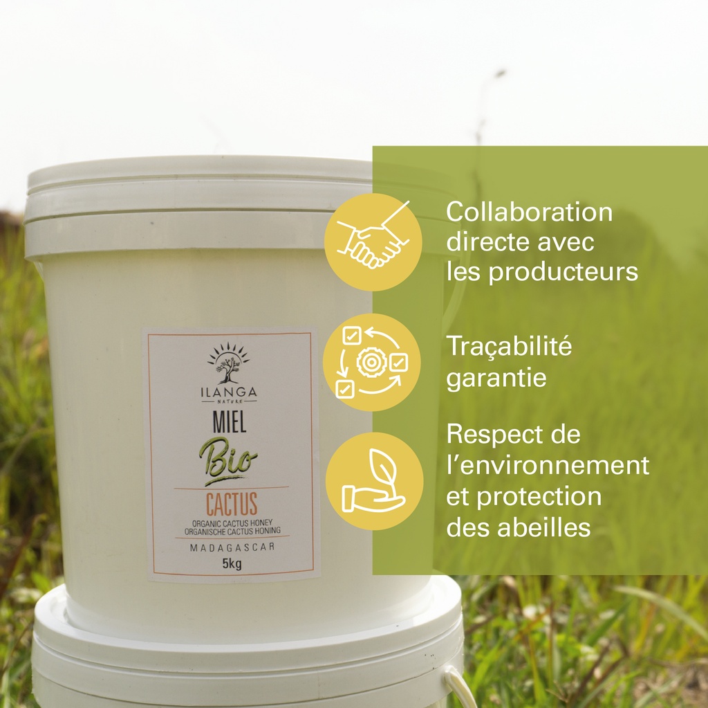 les valeurs du miel de cactus 5kg BIO