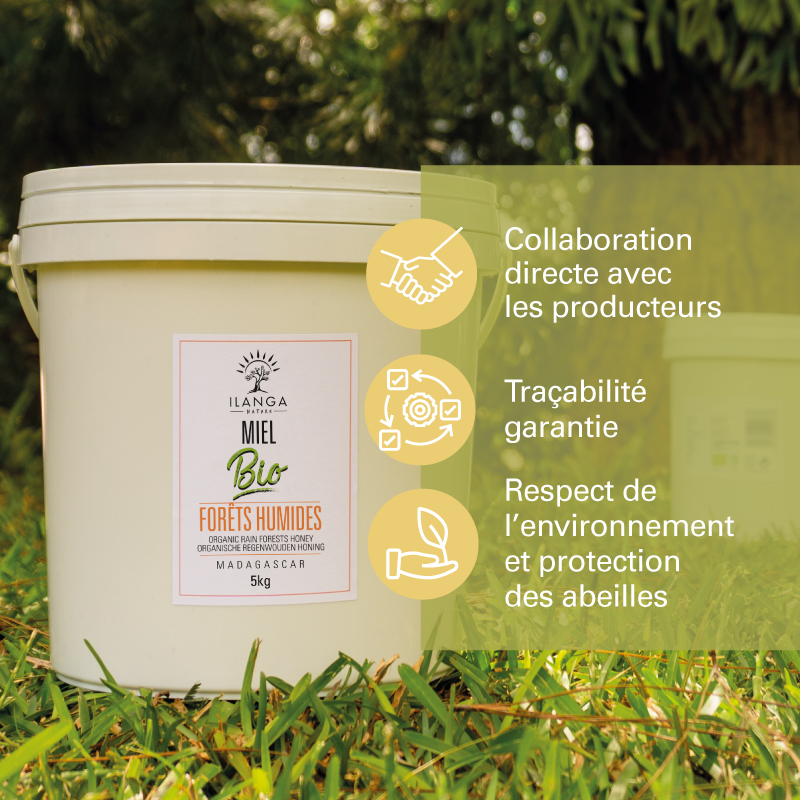 les valeurs du miel de forêts humides 5kg BIO