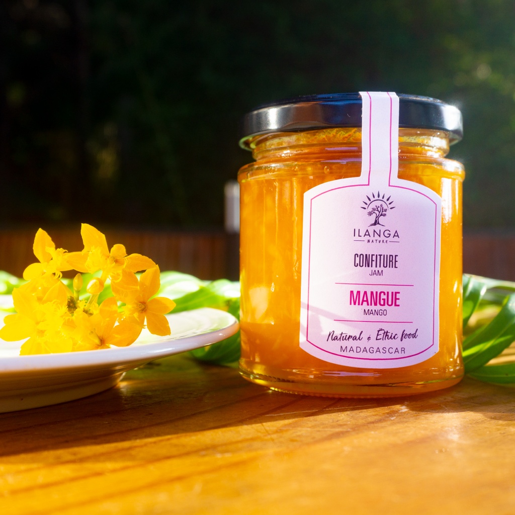 la confiture de mangue 220g en situation