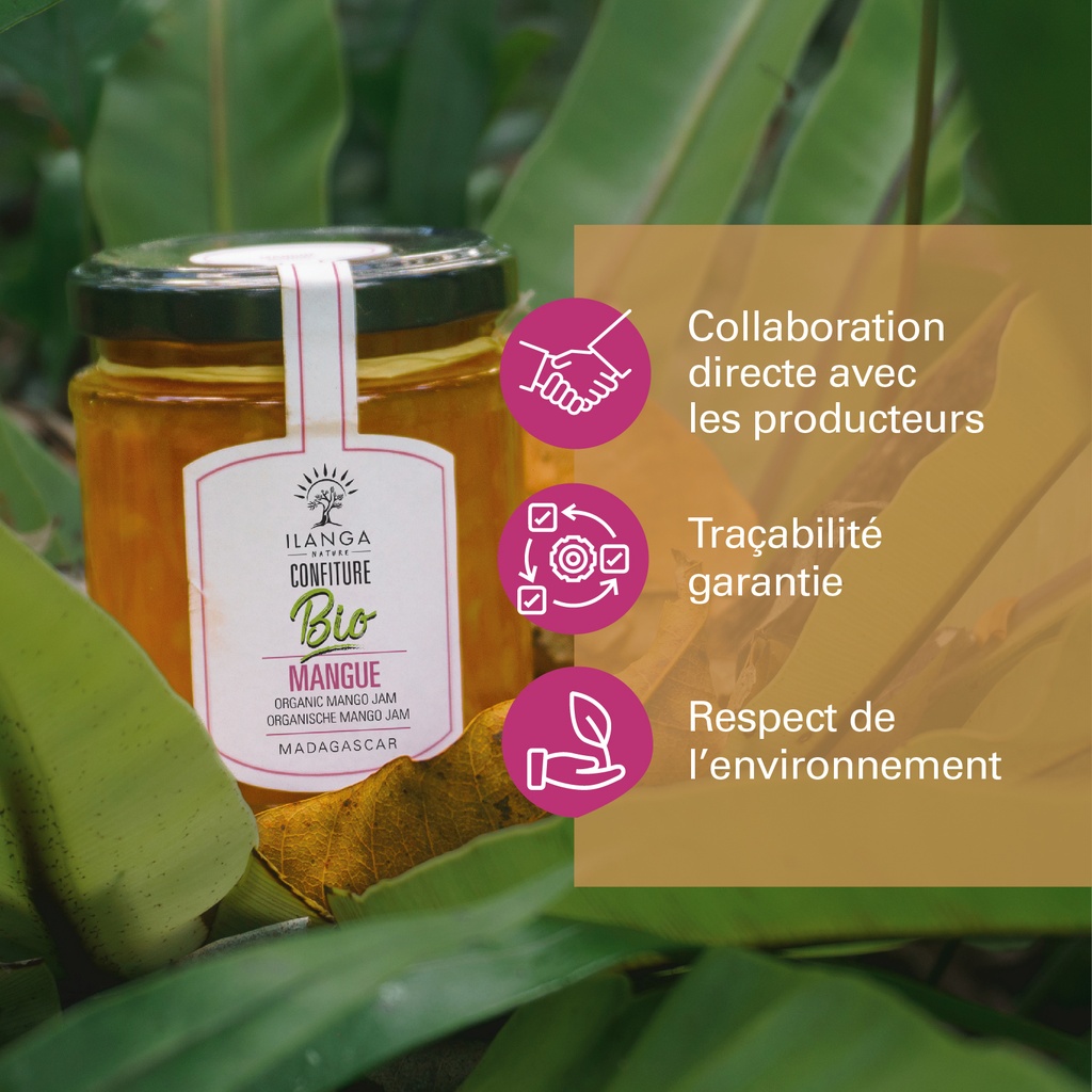 Confiture Mangue au Miel de Niaouli 200g - BIO