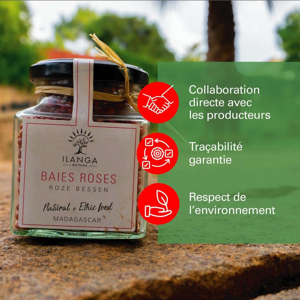 les valeurs du baies roses 75g