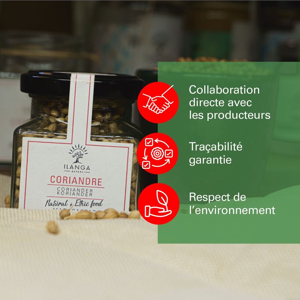 les valeurs de la coriandre en grain 35g