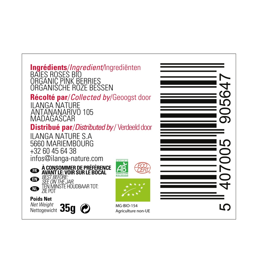 Baies Roses 35g BIO