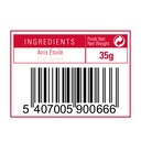 étiquette de l'anis étoilé 35g