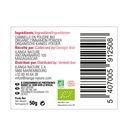 étiquette de la cannelle en poudre 50g BIO