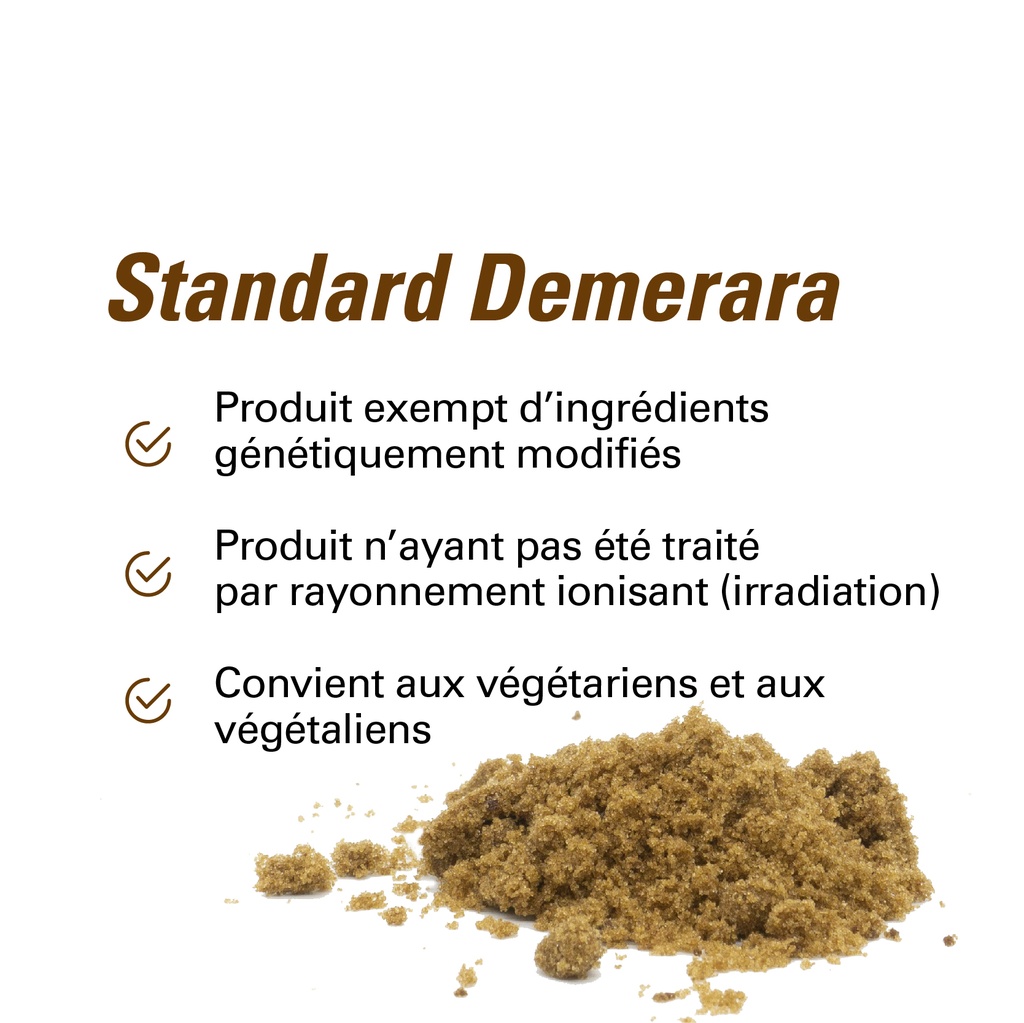 les avantages du sucre de canne standard démarra 500g