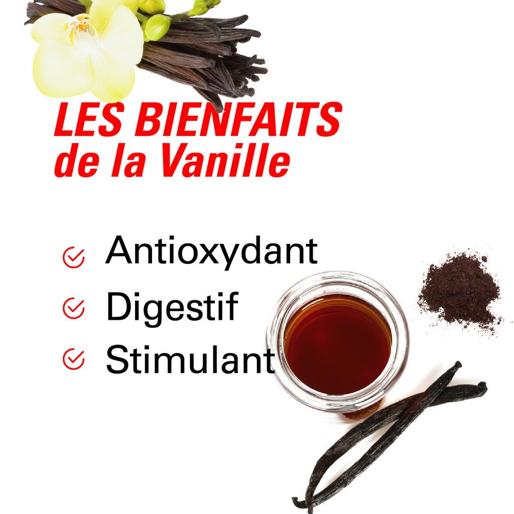 Les bienfaits de la vanille bourbon en poudre (tube - 15g)