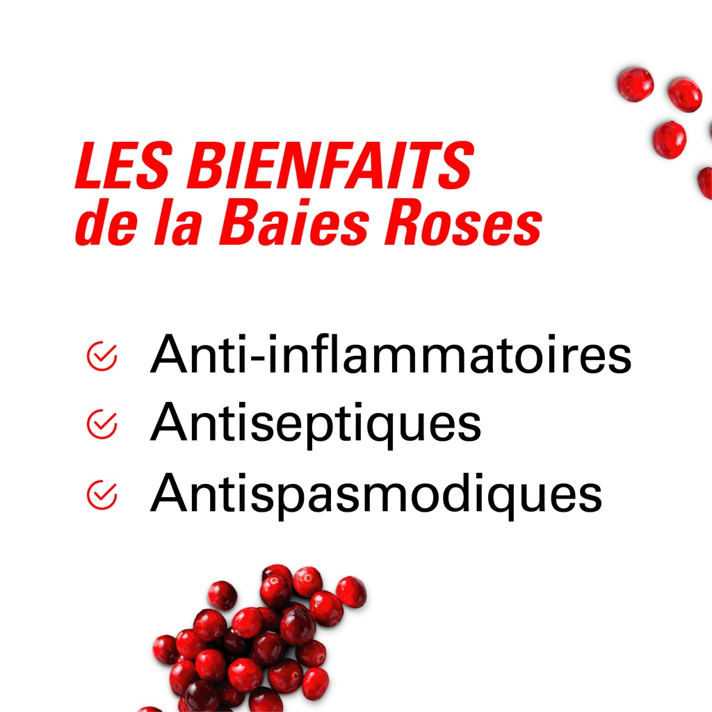 les bienfaits de la baies roses 75g BIO