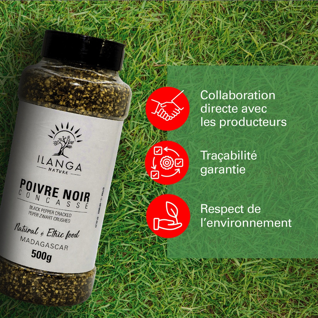 Poivre Noir Concassé 500g
