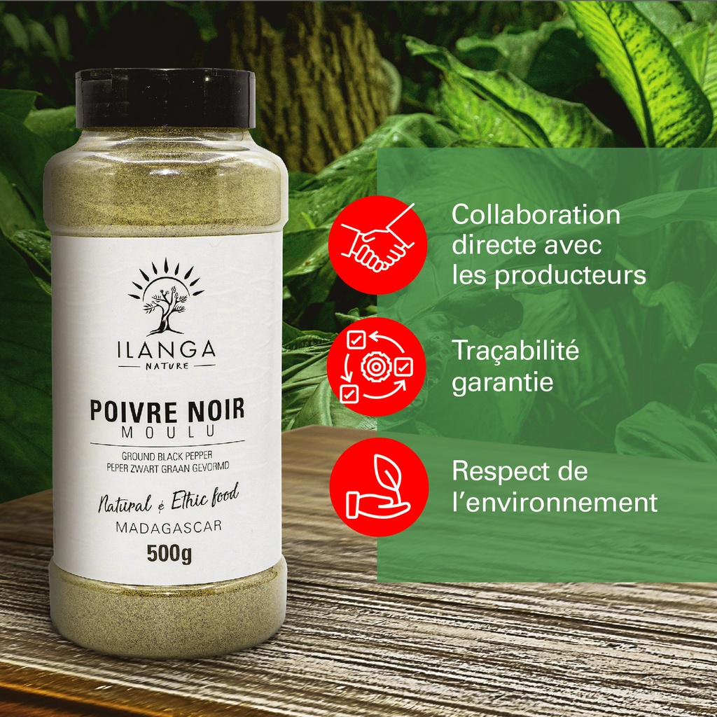 Poivre Noir Moulu PET 500g