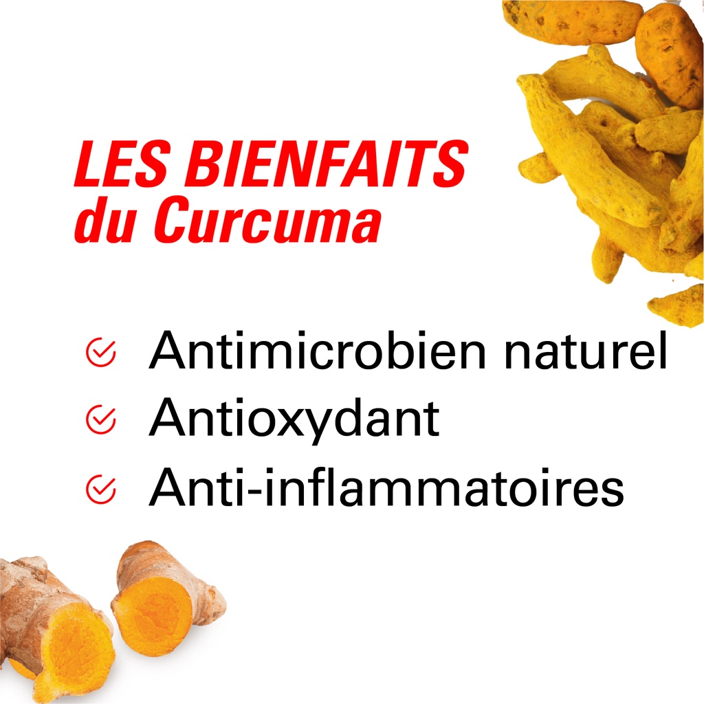 les bienfaits du curcuma en poudre 500g