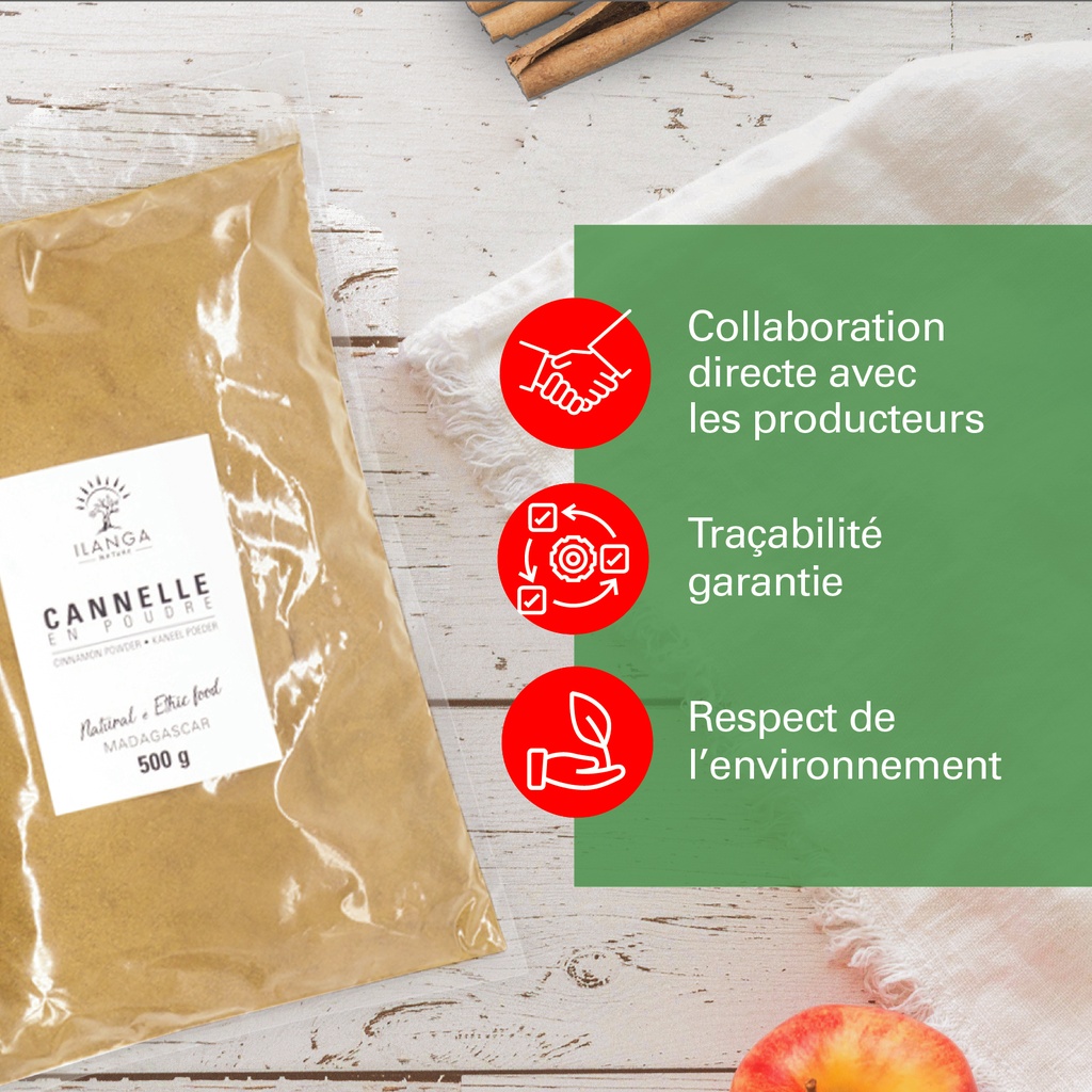 les valeurs de la cannelle en poudre 500g