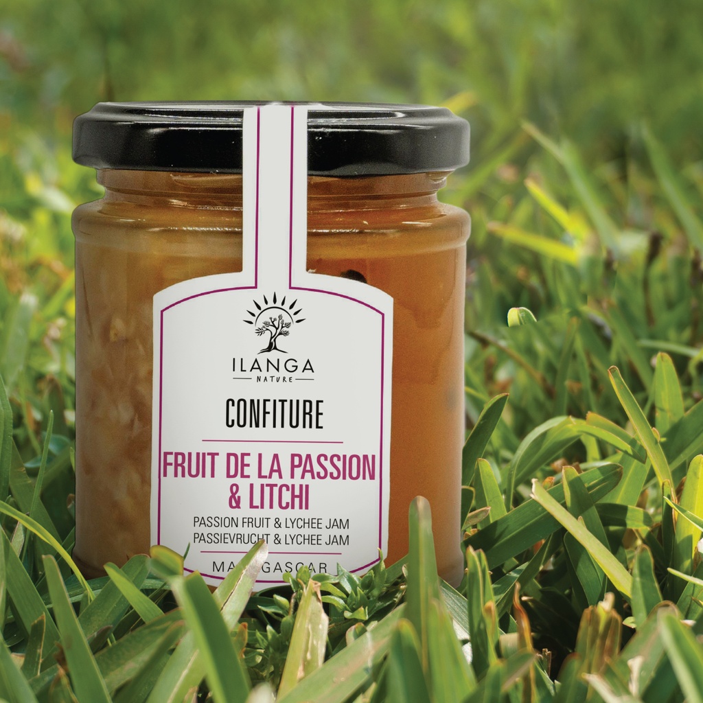 Confiture DUO Fruit de la Passion & Litchi 220g