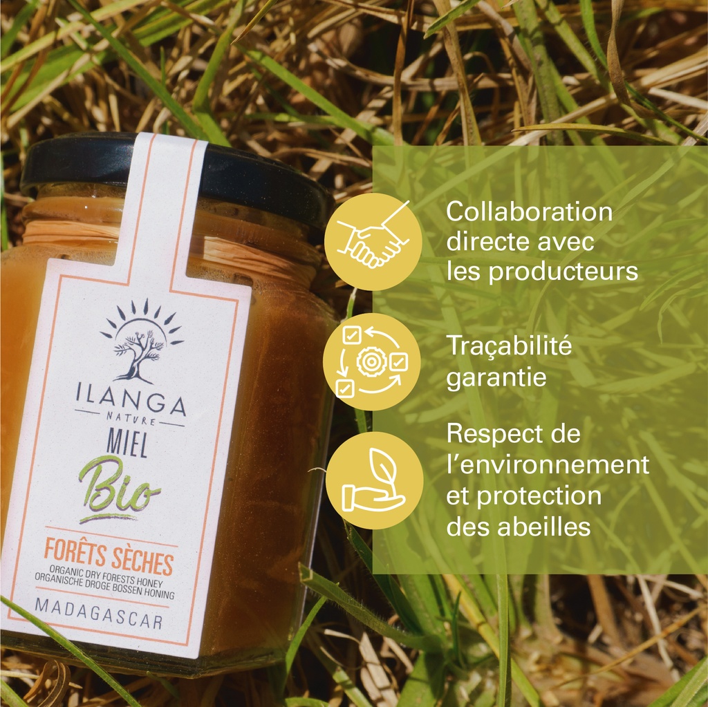 les valeurs du miel de forêts sèches 140g BIO