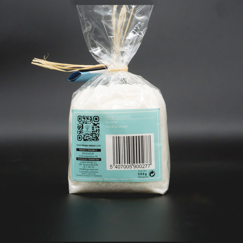 le fleur de sel nature 500g vu de dos