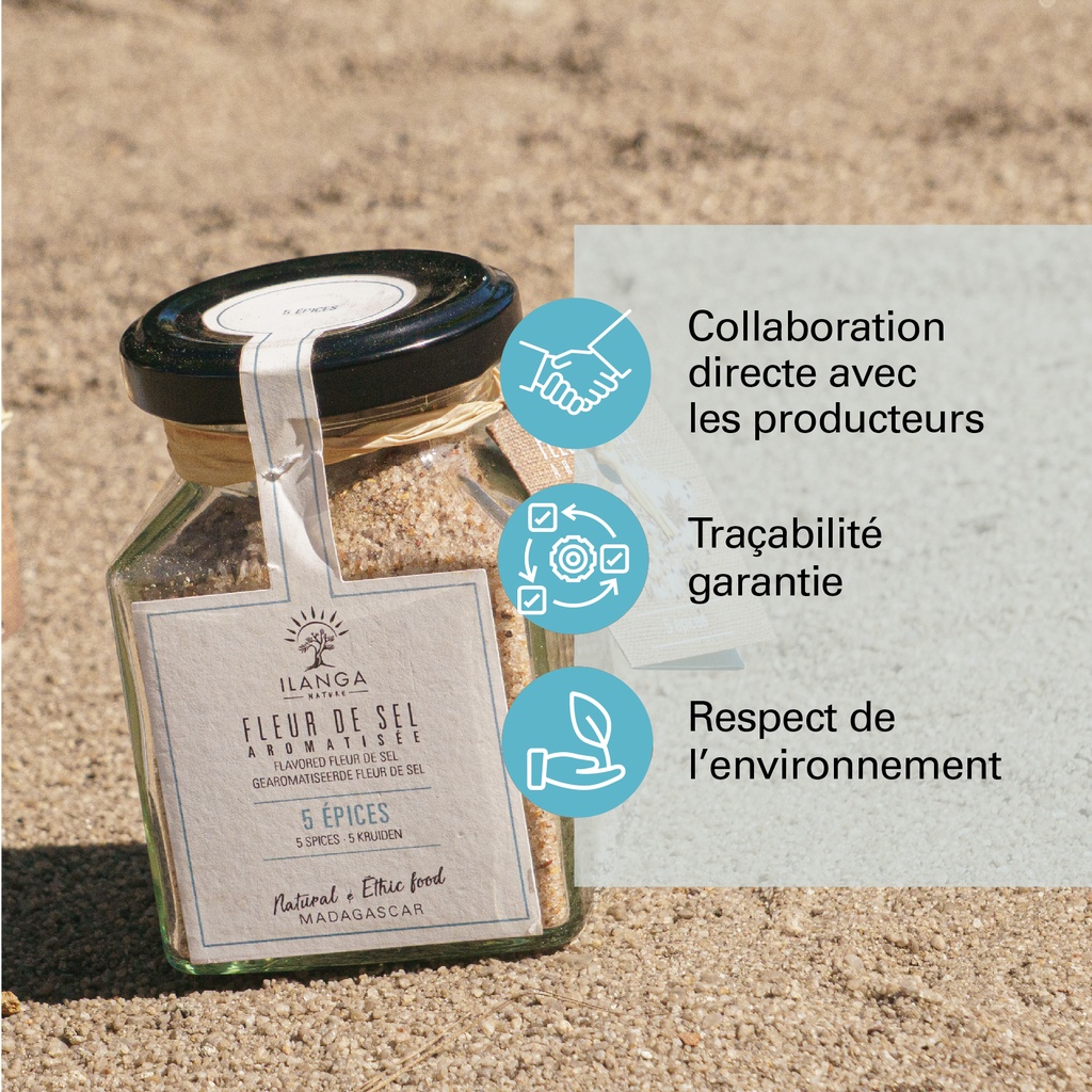 les valeurs du fleur de sel aux 5 épices 175g