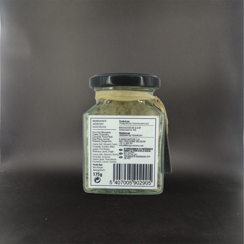le gros sel pour poissons et crustacés 175g vu de dos