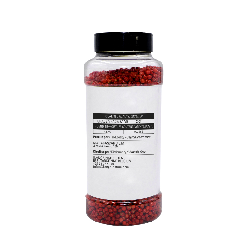 la baies roses 250g vu de dos
