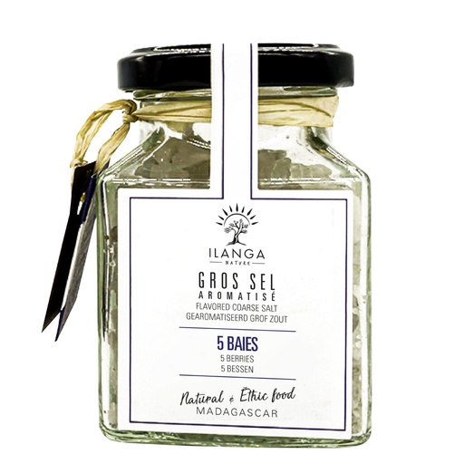 Sel grossier avec 5 baies 175g