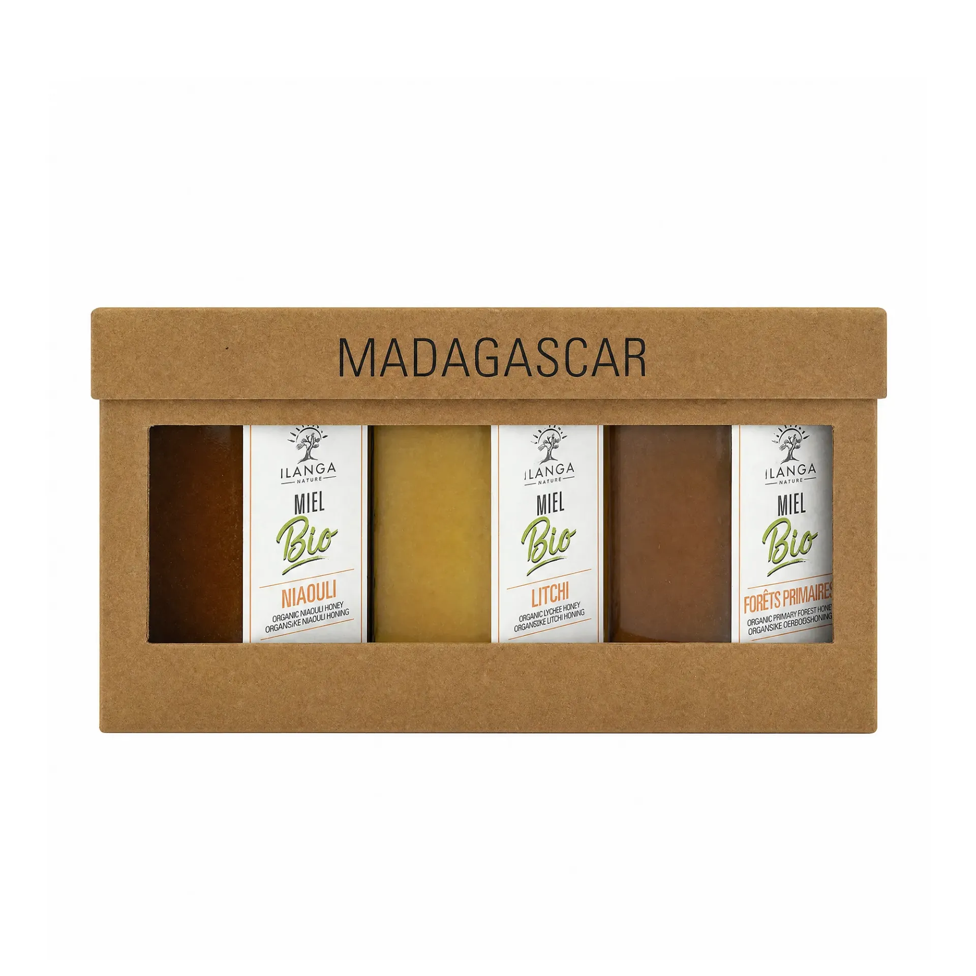 [5912553] Trio van honing 250g - ORGANISCH