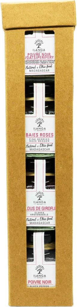 Assortiment van 4 ontdekkingskruiden in korrels