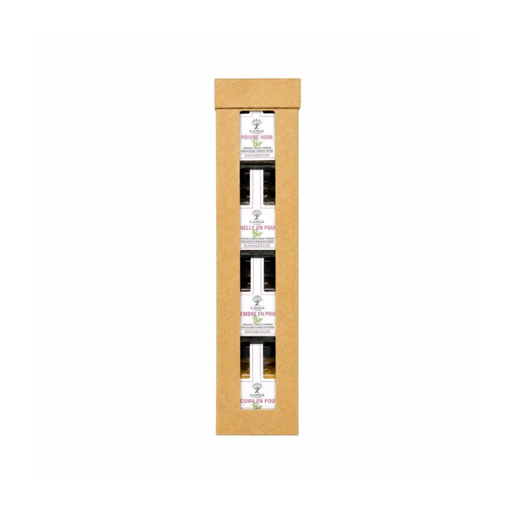 [5912676] Assortiment de 4 Épices en poudre - BIO