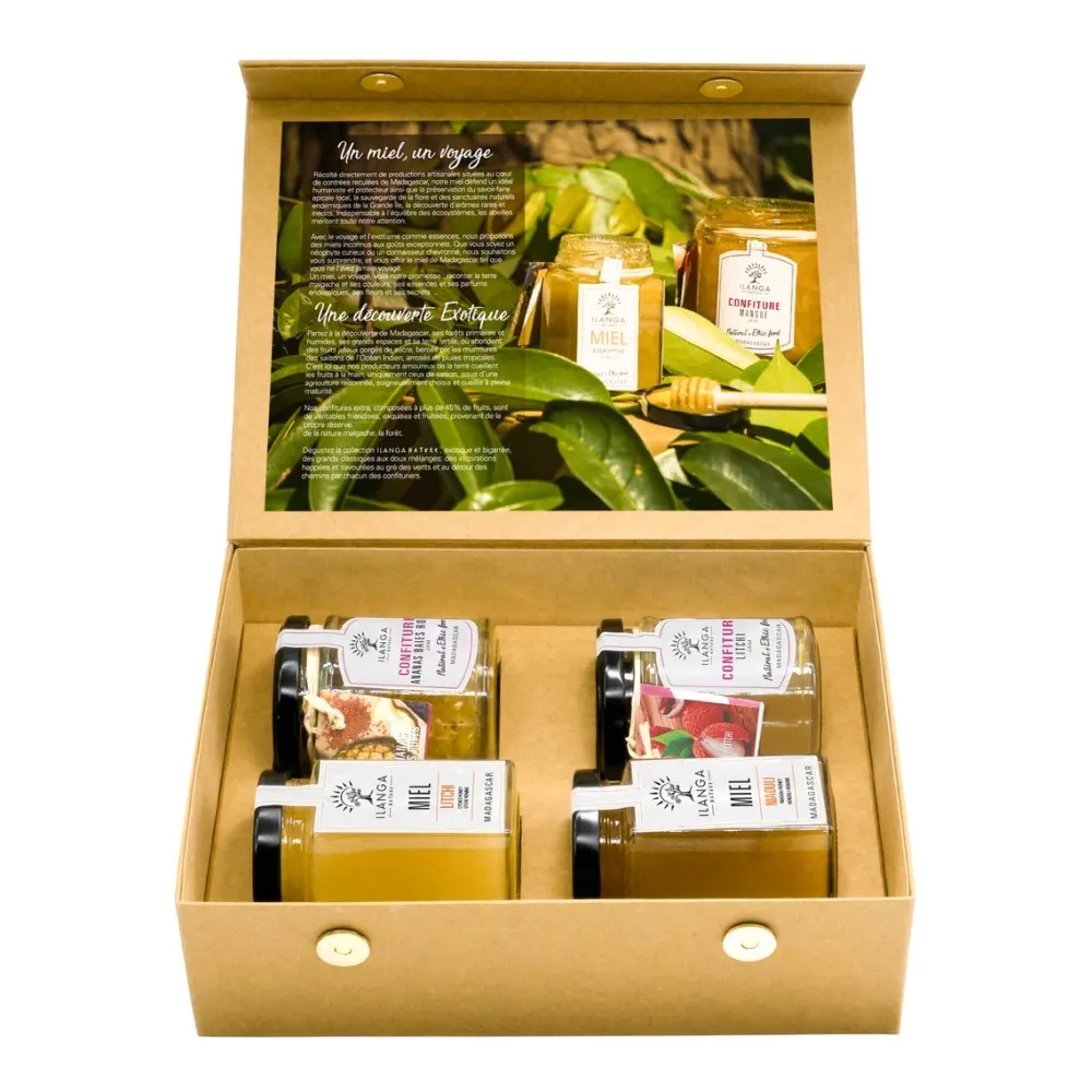 Assortiment de 2 miels & 2 Confitures