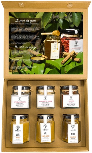 Assortiment van 3 kruiden & 3 honingsoorten