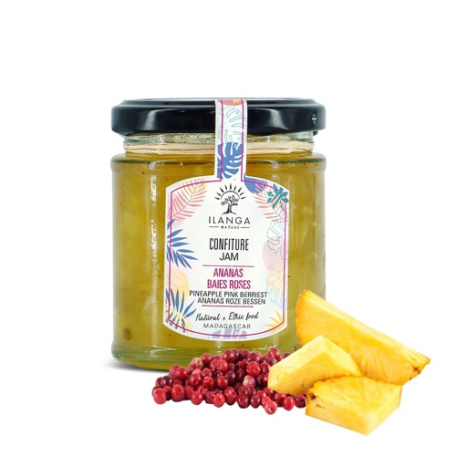 [5901458] Confiture d'Ananas Baies Roses 220g
