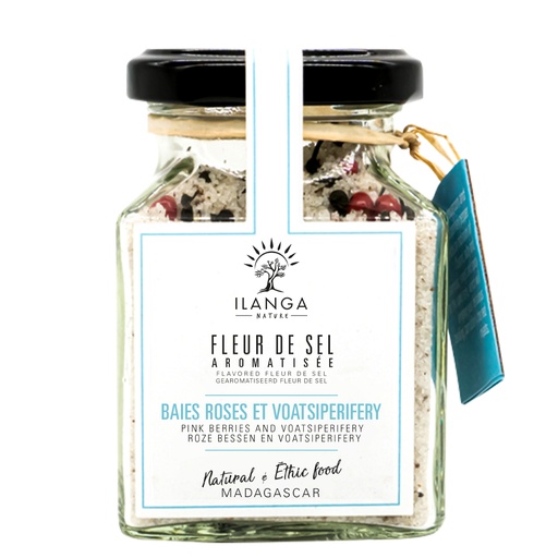 [5902820] Fleur de Sel à la Baie Rose & au Poivre Sauvage 175g
