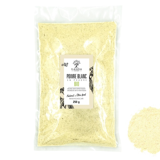 [5908730] Poivre Blanc en Poudre 250g - BIO