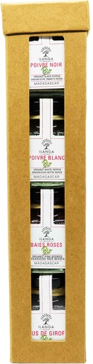 [5912669] Assortimento di 4 spezie Discovery in grani - BIO